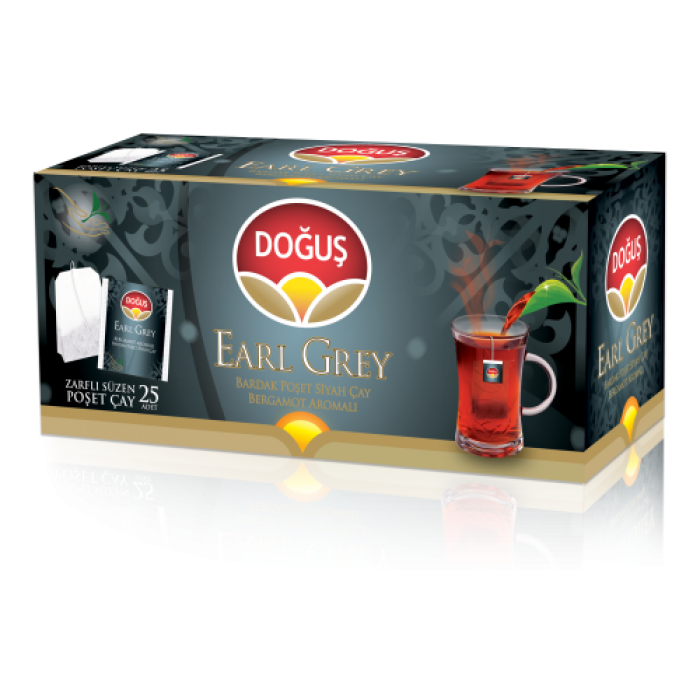 Doğuş Earl Grey Bardak Poşet Çay Bergamot Aromalı 25 LI